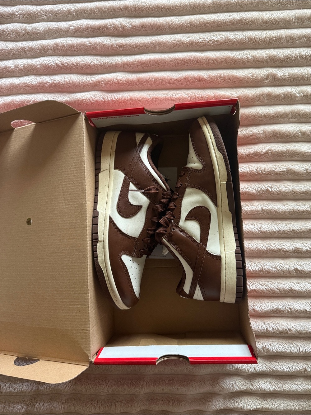 Nike Dunk Low Brown & White Womens Sneakers